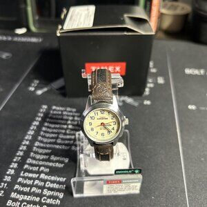 Timex T41181, Women's "Expedition" Brown Leather Watch, Indiglo, 50 Meter WR